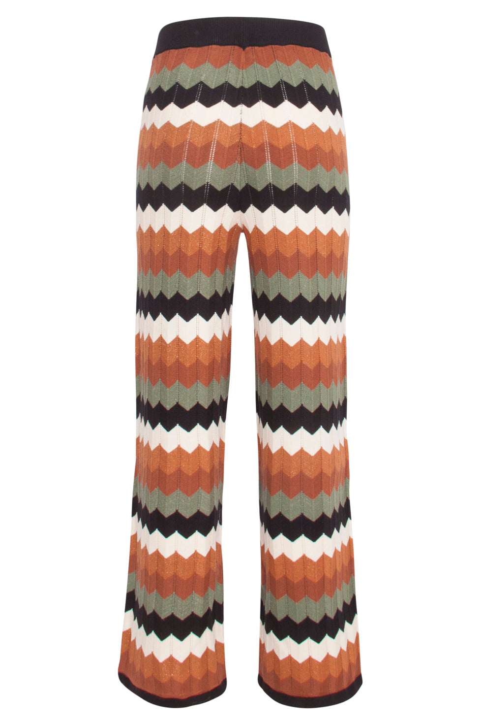 23685 Retro Gebreide Grafische Wijde Leggings | Muticolour