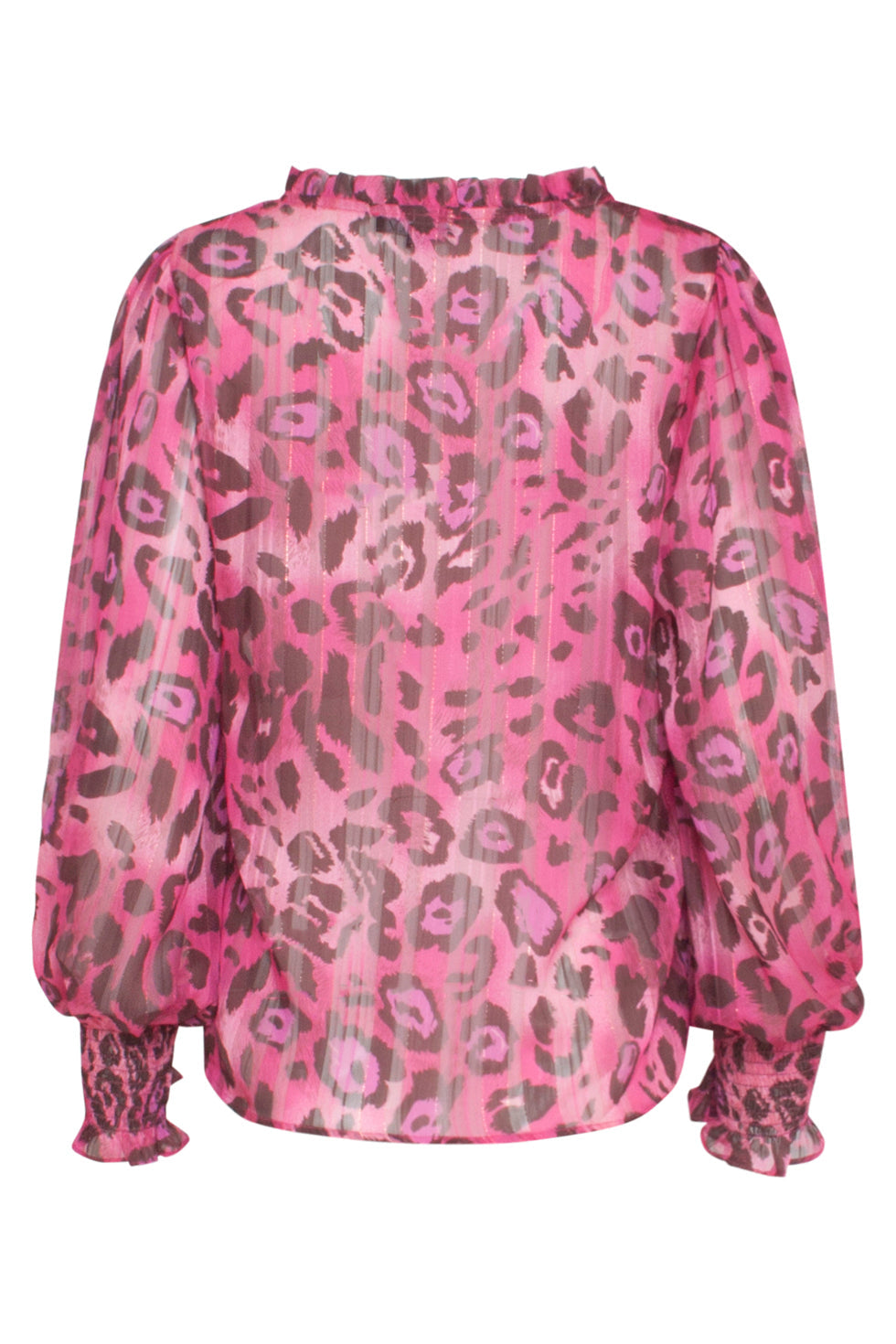 23717-445-999 V-Hals Top Met Dierenprintfuchsia | Pink-Black