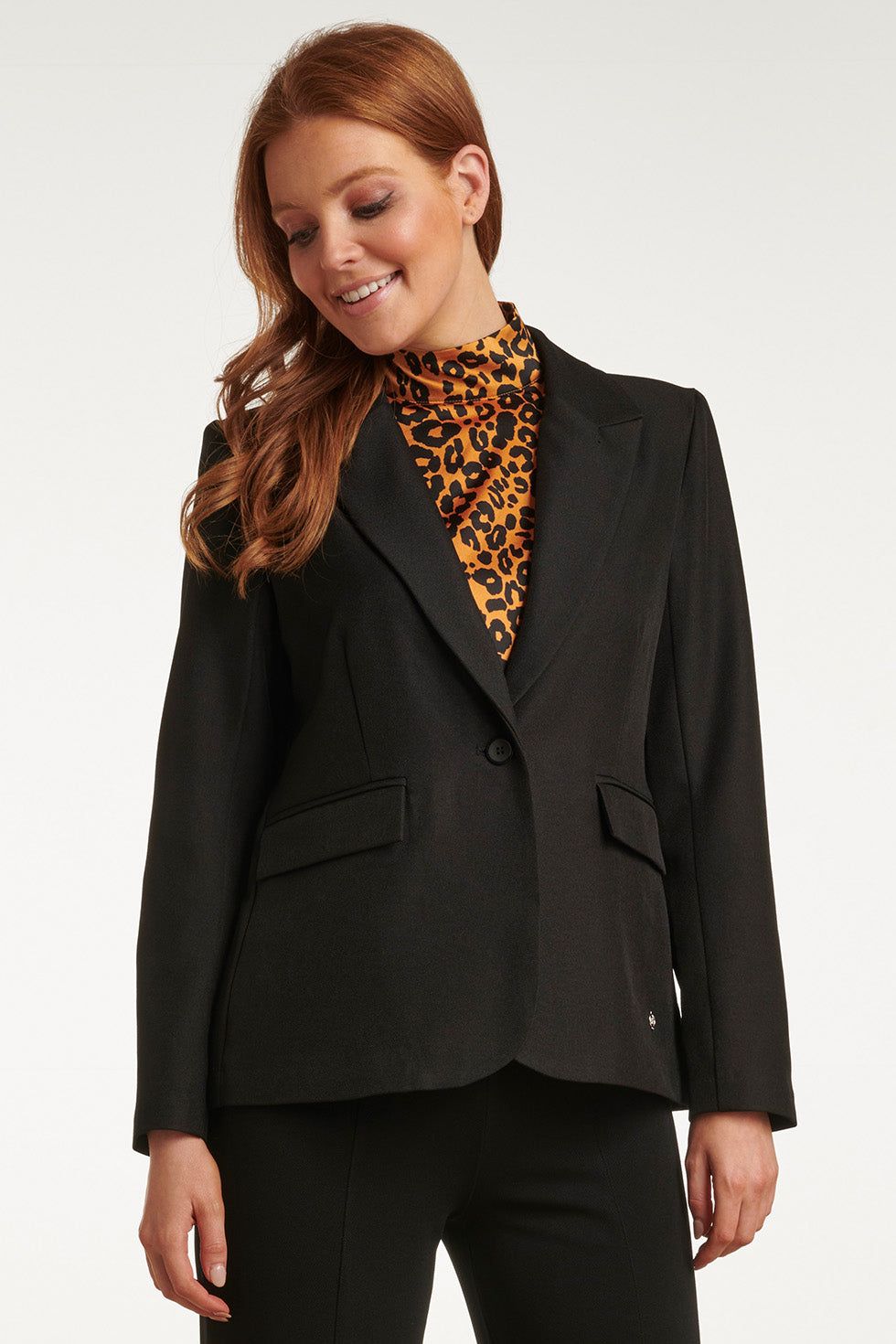23723-999 Damesblazer Van 100% Polyester | Black