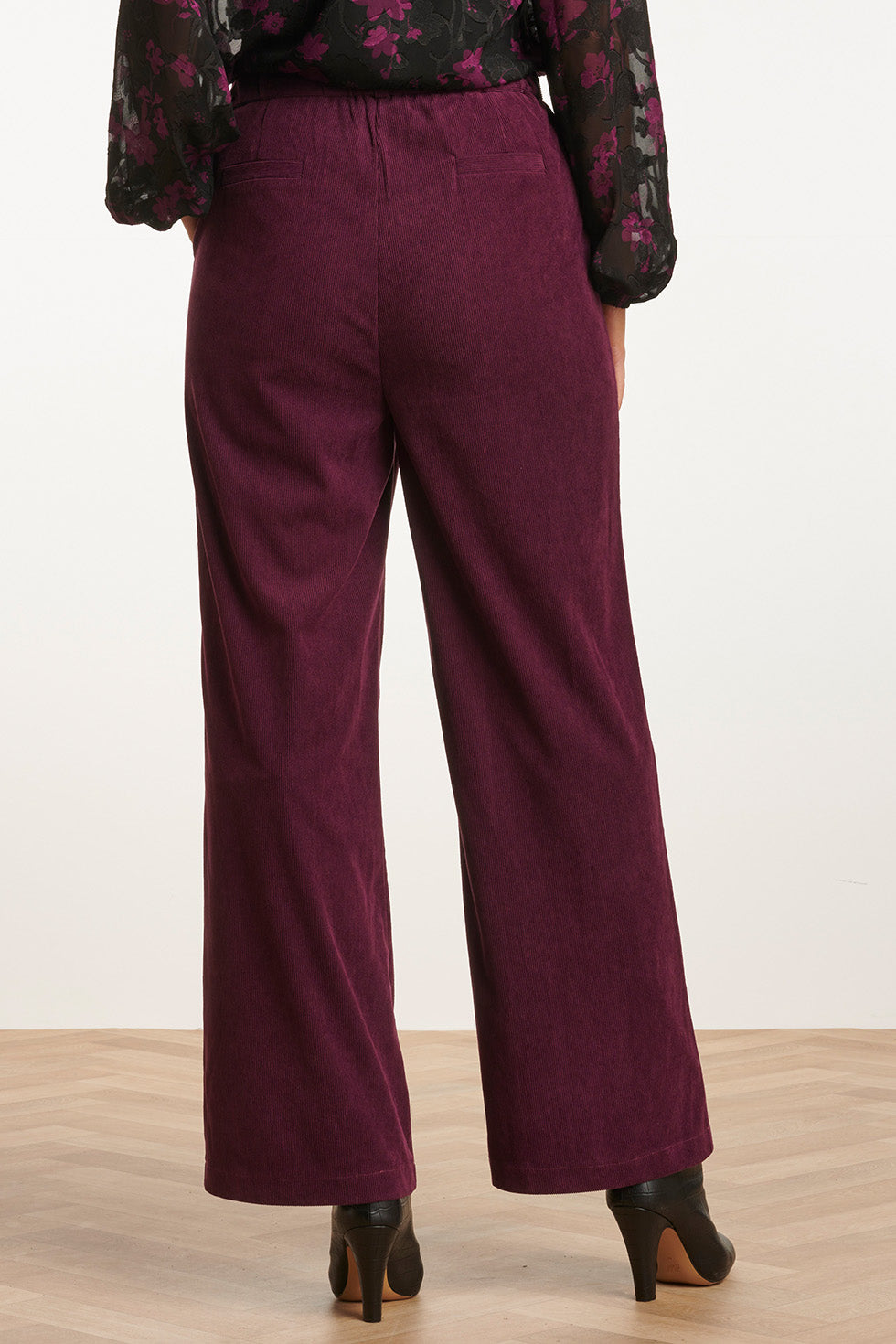 23725-380 Corduroy Broekpaars Van 100% Polyester | Purple