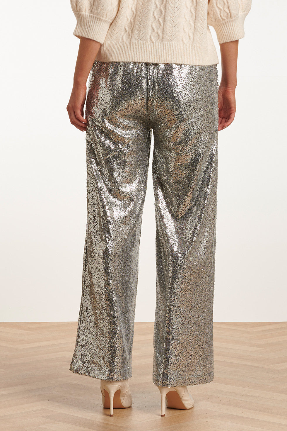 23737-020 En Glitterbroek Voor Dames | Silver