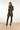 23762-999-025 e Bloemenprint V-Hals Jurk Voor Dames | Black - Gold