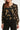 23763-999-025 E Bloemenprint V-Hals Top Voor Dames | Black - Gold