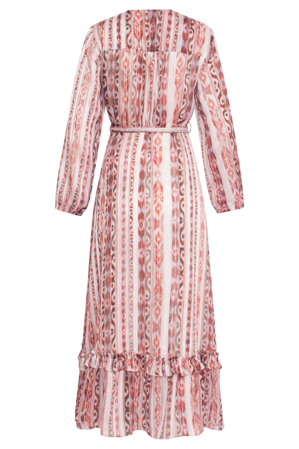 23824 Multi Tribaal Print V-Hals Jurk | Muticolour