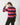 23830 Paarse Multi Zigzag Print Ronde Hals Top | Muticolour