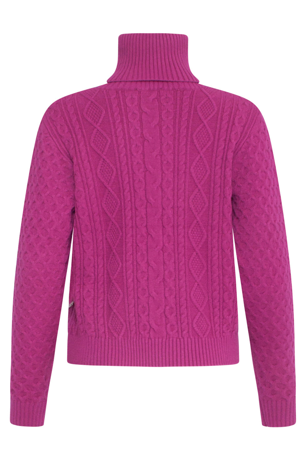 23845 Paarse Turtle Neck Top | Purple