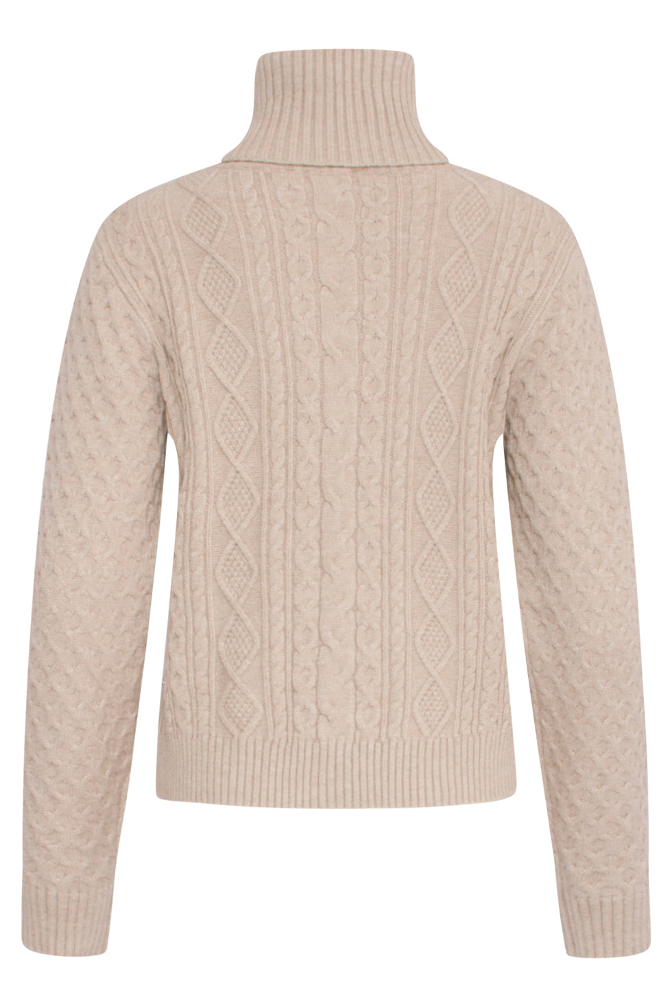 23847 E Turtle Neck Top | Sand