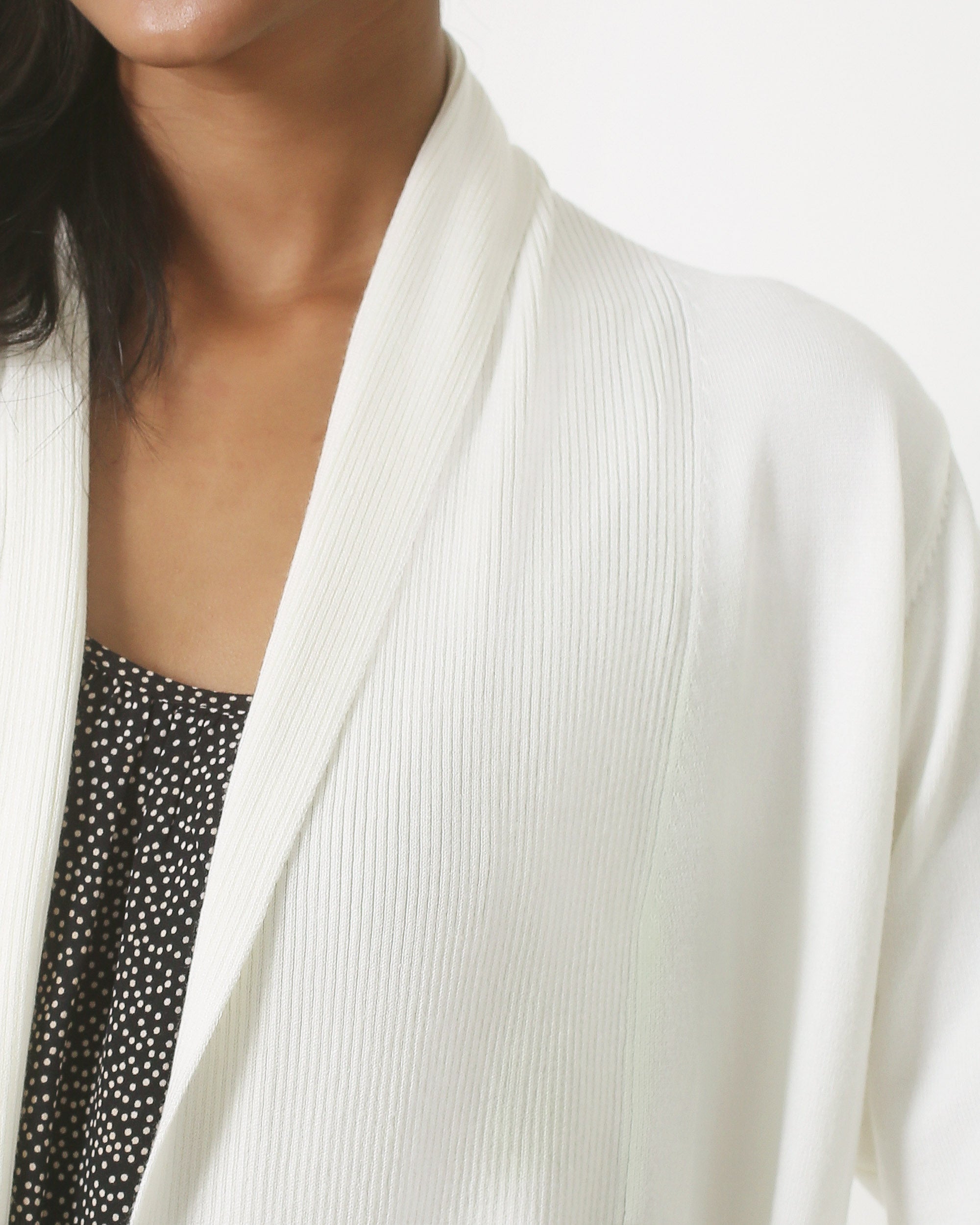 23850 Herfst/Winter Gebreid Viscose Vest | Off White