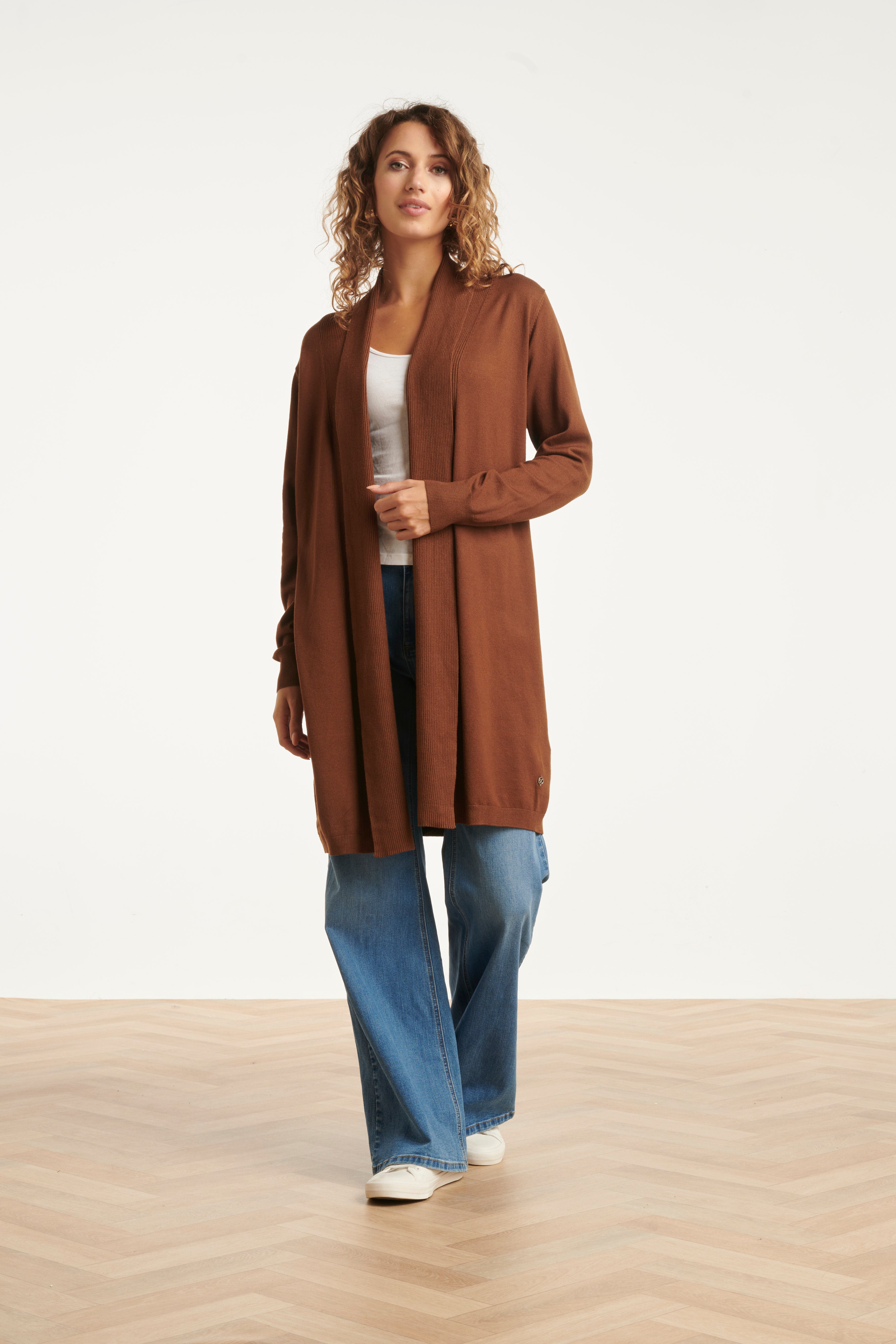 23850 Herfst/Winter Gebreid Viscose Vest | Off White