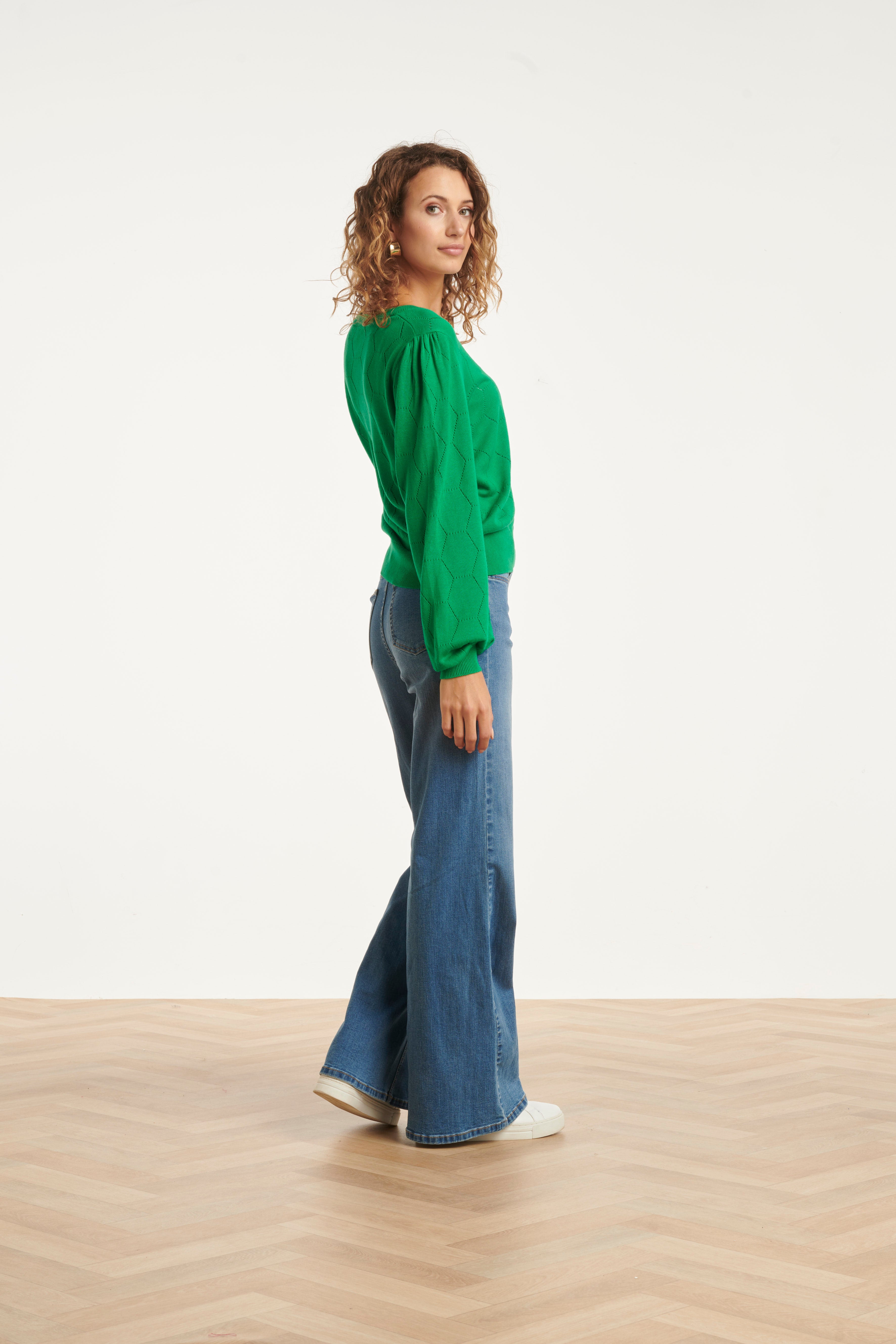 23851 Loose Fit Cardigan | Green