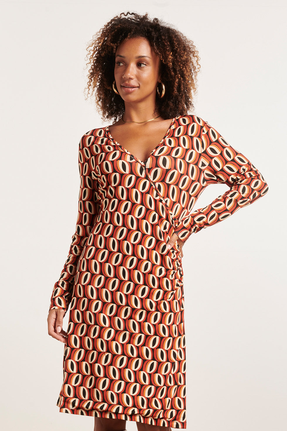 23859 Damesjurk Met Tribaalpatroon | Muticolour