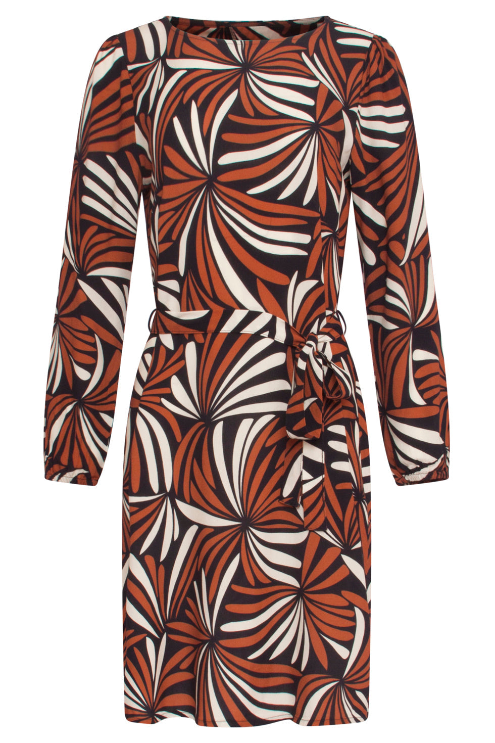 23864 DamesjurkBladerprint | Brown - Black