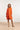 23878 Winter Jurk Met Lange Pof Mouwen | Orange