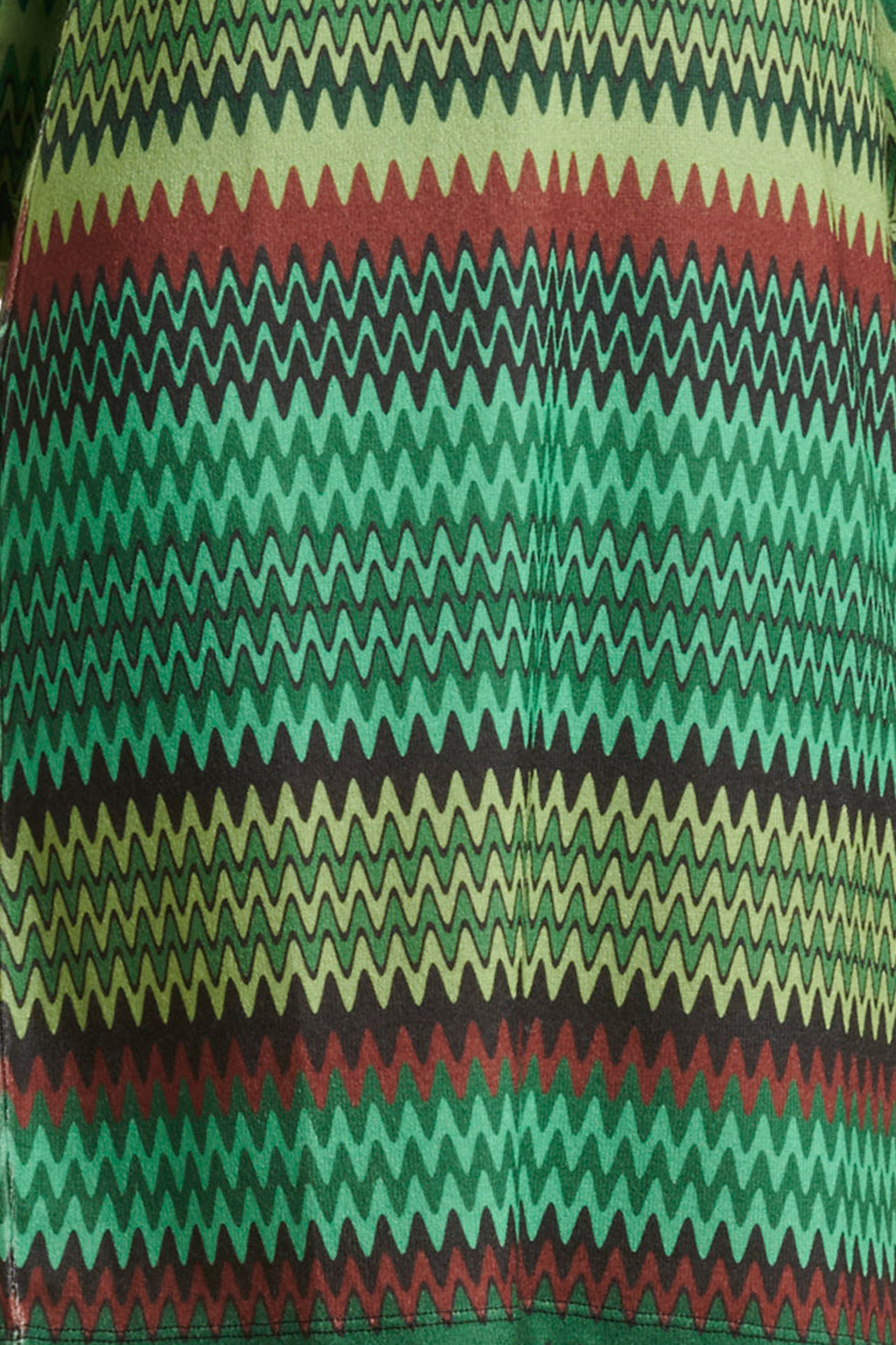 23897 Zigzag Top | Green - Muticolour