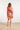 24000 Floral Retro Print V-Neck Jurk Met Riem | Pink - Muticolour