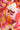 24000 Floral Retro Print V-Neck Jurk Met Riem | Pink - Muticolour