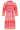 24002 Retro Print Shirtjurk Met Riemframbozentonen | Pink - Muticolour
