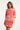 24002 Retro Print Shirtjurk Met Riemframbozentonen | Pink - Muticolour