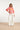24004 Retro Print V-Hals Top Met Ballonmouw | Pink - Muticolour