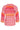 24004 Retro Print V-Hals Top Met Ballonmouw | Pink - Muticolour