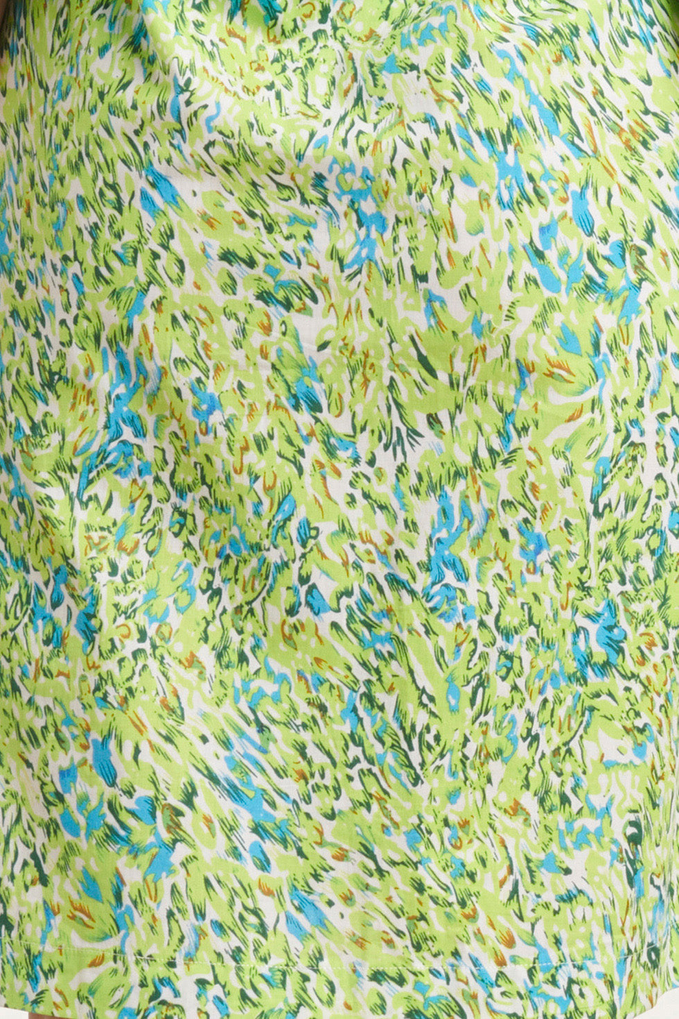 24034 Rechte Jurk Met V-Halskraaghelder | Lime-White