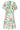 24041 Bloemenprint Jurk | Off White - Muticolour