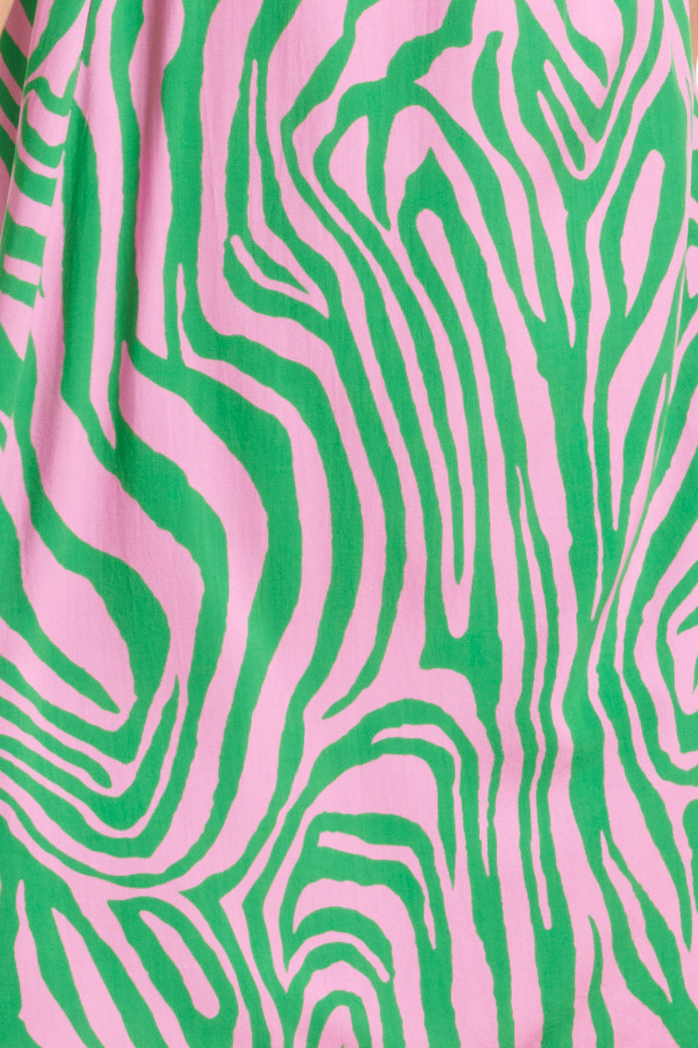 24043 Speelse Shirt Jurk Met Zebra Print | Pink-Green