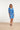 24051 Aansluitende Wrap Jurk Met Stretch | White - Blue