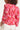 24068 Retro Bloemenprint Top Met 3/4 Mouwen | Red - Pink