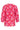 24068 Retro Bloemenprint Top Met 3/4 Mouwen | Red - Pink