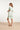 24072 Zomerjurk Met Korte Pofmouwenv-Hals | White - Muticolour