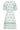 24072 Zomerjurk Met Korte Pofmouwenv-Hals | White - Muticolour