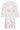 24081 Geborduurde Te Jurk Met Bloemmotief | White - Pink