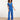 24083 Lange Aansluitende Jumpsuit | Cobalt
