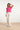 24086 Toplevendig Fuchsia Met V-Halsomslagmouwen | Fuchsia
