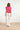 24086 Toplevendig Fuchsia Met V-Halsomslagmouwen | Fuchsia