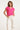 24086 Toplevendig Fuchsia Met V-Halsomslagmouwen | Fuchsia