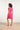 24087 Losvallende Linnen Jurk Met V-Halsriemfuchsia | Fuchsia