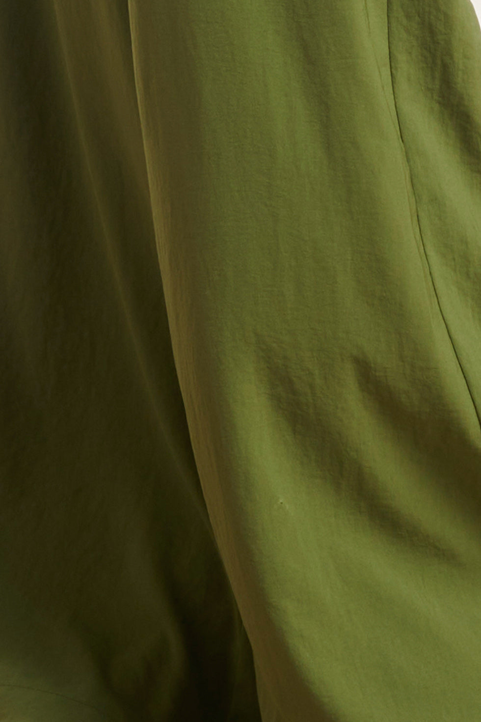 24089 Eenvoudige Losvallende Elegante Topwarm Mos | Army Green