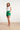 24111 Bloemen Geborduurde Shorts Emerald | Green