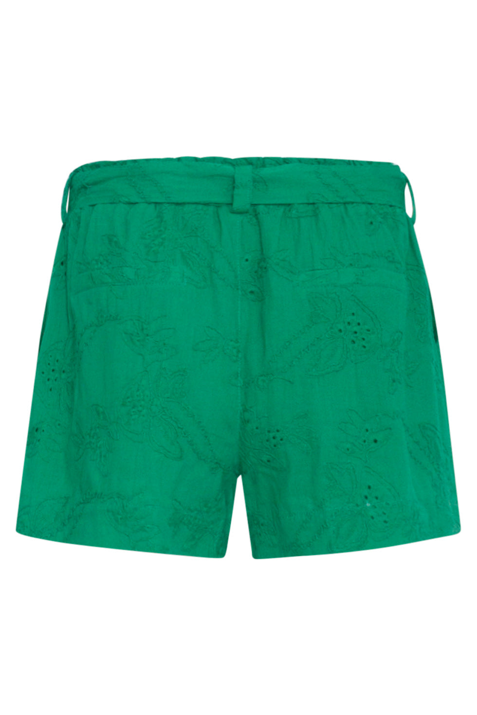 24111 Bloemen Geborduurde Shorts Emerald | Green