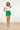 24111 Bloemen Geborduurde Shorts Emerald | Green