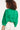24112 Bloemen Geborduurde Top Emerald | Green