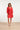 24115 Jurk Met 3d Bloemenpatroon | Red