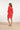 24115 Jurk Met 3d Bloemenpatroon | Red