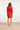 24115 Jurk Met 3d Bloemenpatroon | Red