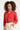 24116 Top Met 3d Bloemenpatroon | Red