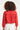 24116 Top Met 3d Bloemenpatroon | Red