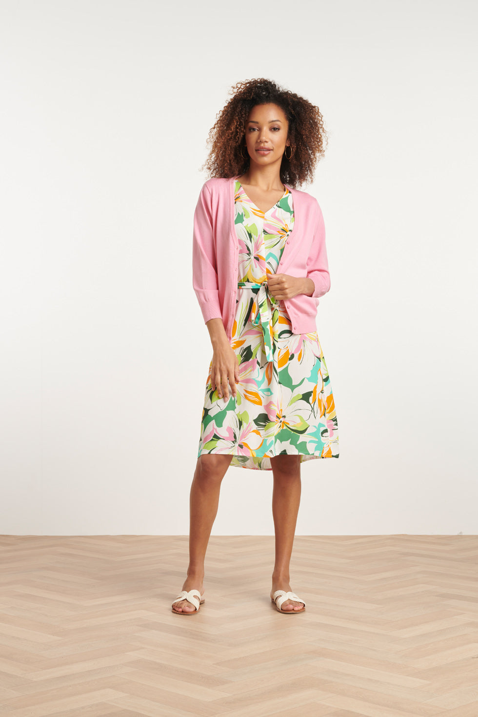 24119 Baby Pink Zacht Zomer Vest | Pink