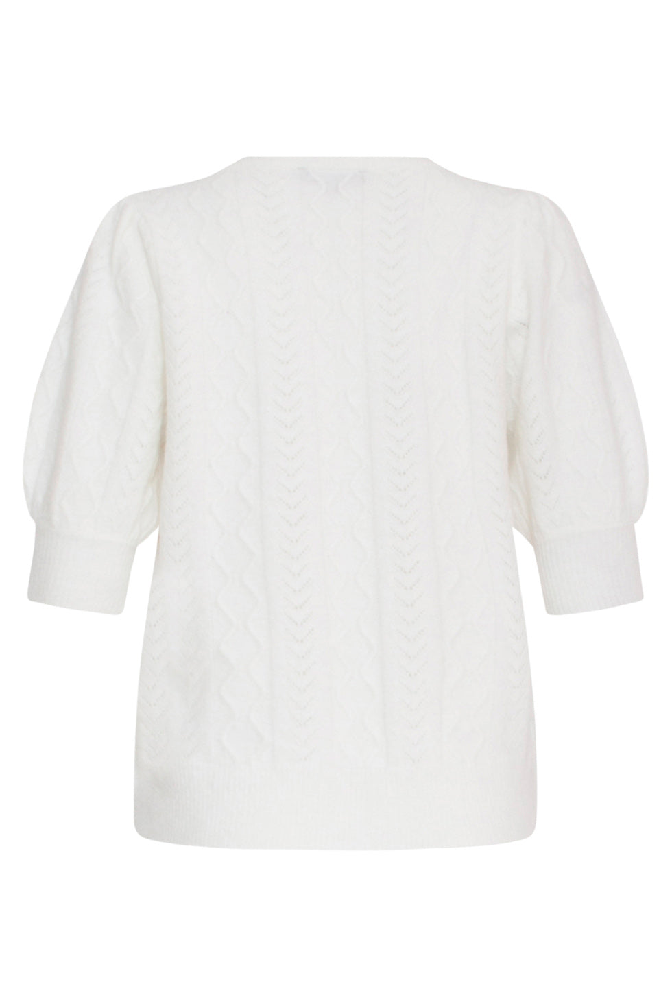 24121 Te Gebreide Trui | White